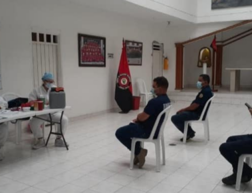 vacunación al cuerpo de bomberos Zarzal Valle julio 10 de 2021